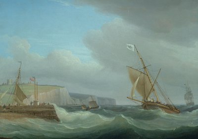 Shipping off Dover by Thomas Whitcombe